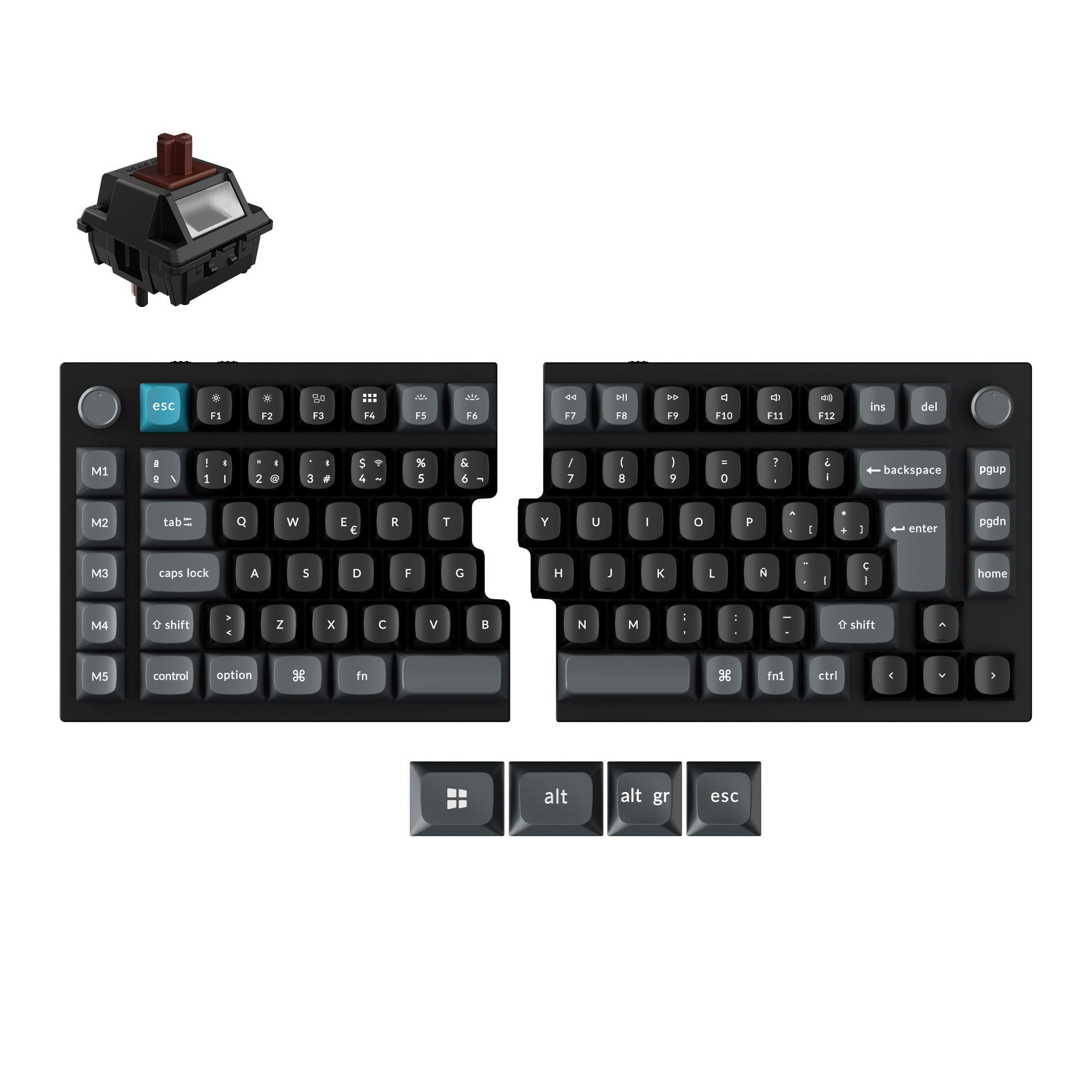 Keychron Q11 Ultra 8K Wireless Custom Mechanical Keyboard ISO Layout Collection