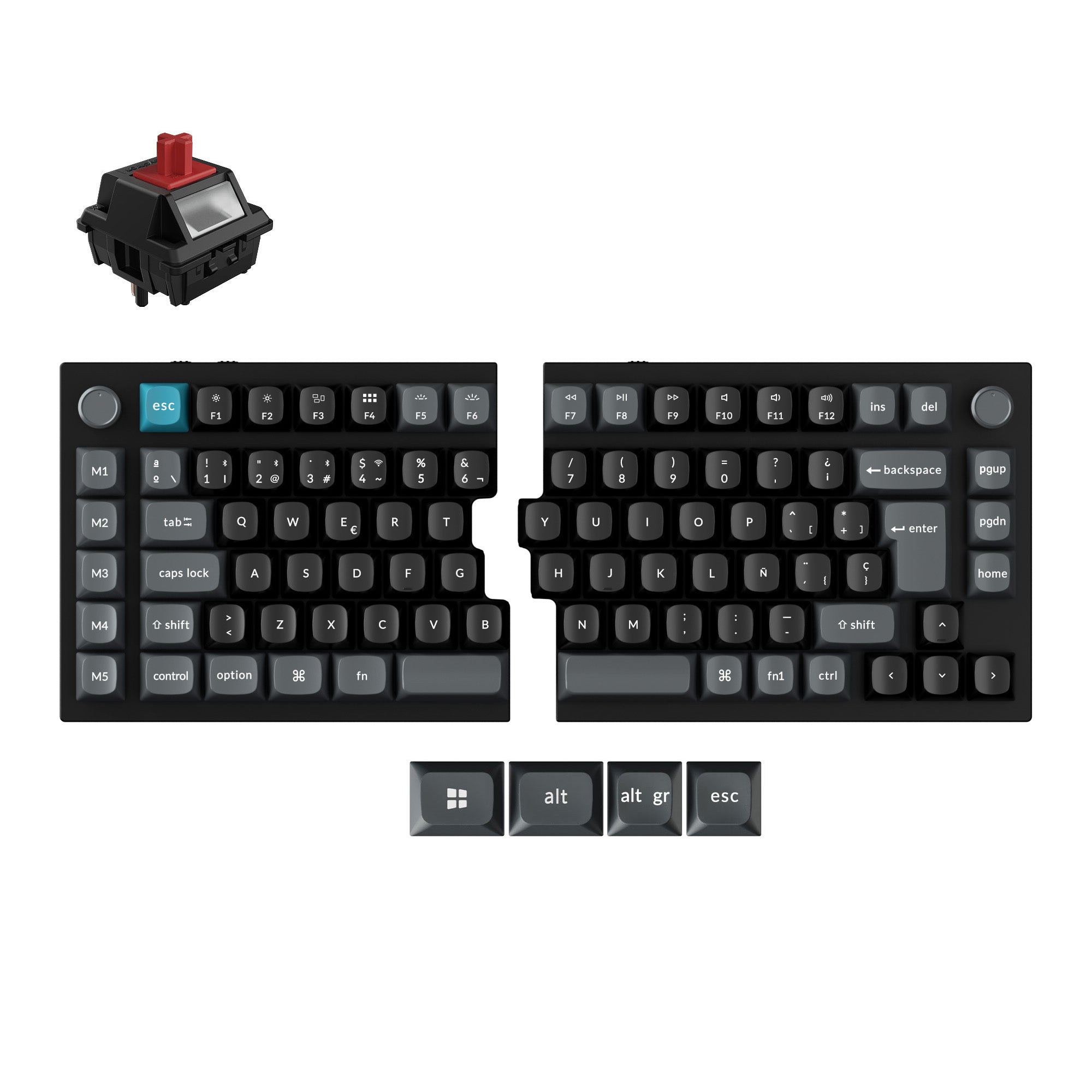 Keychron Q11 Ultra 8K Wireless Custom Mechanical Keyboard ISO Layout Collection