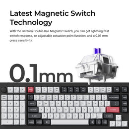 Keychron Q12 HE QMK Wireless Custom Keyboard (US ANSI Layout)