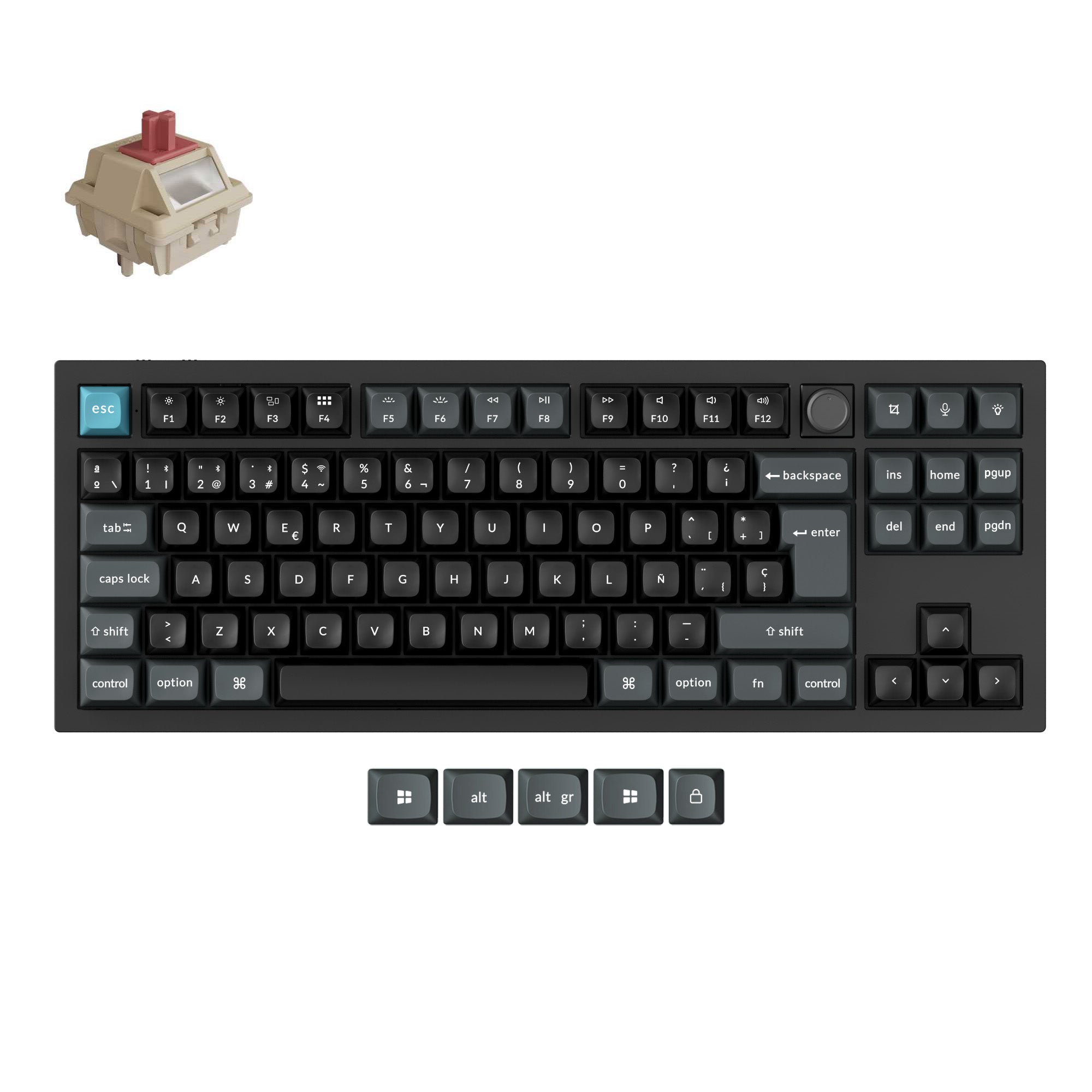 Keychron Q3 Ultra 8K Wireless Custom Mechanical Keyboard ISO Layout Collection