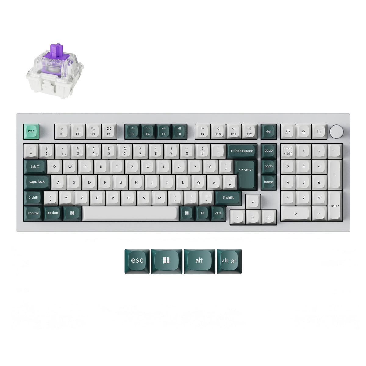 Keychron Layout Full Keyboard Keychron Q5 HE QMK Wireless Custom Keyboard ISO Layout Collection ...
