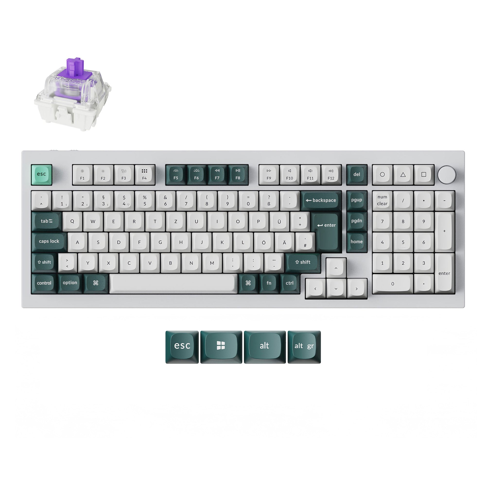 Keychron Q5 HE QMK Wireless Custom Keyboard ISO Layout Collection
