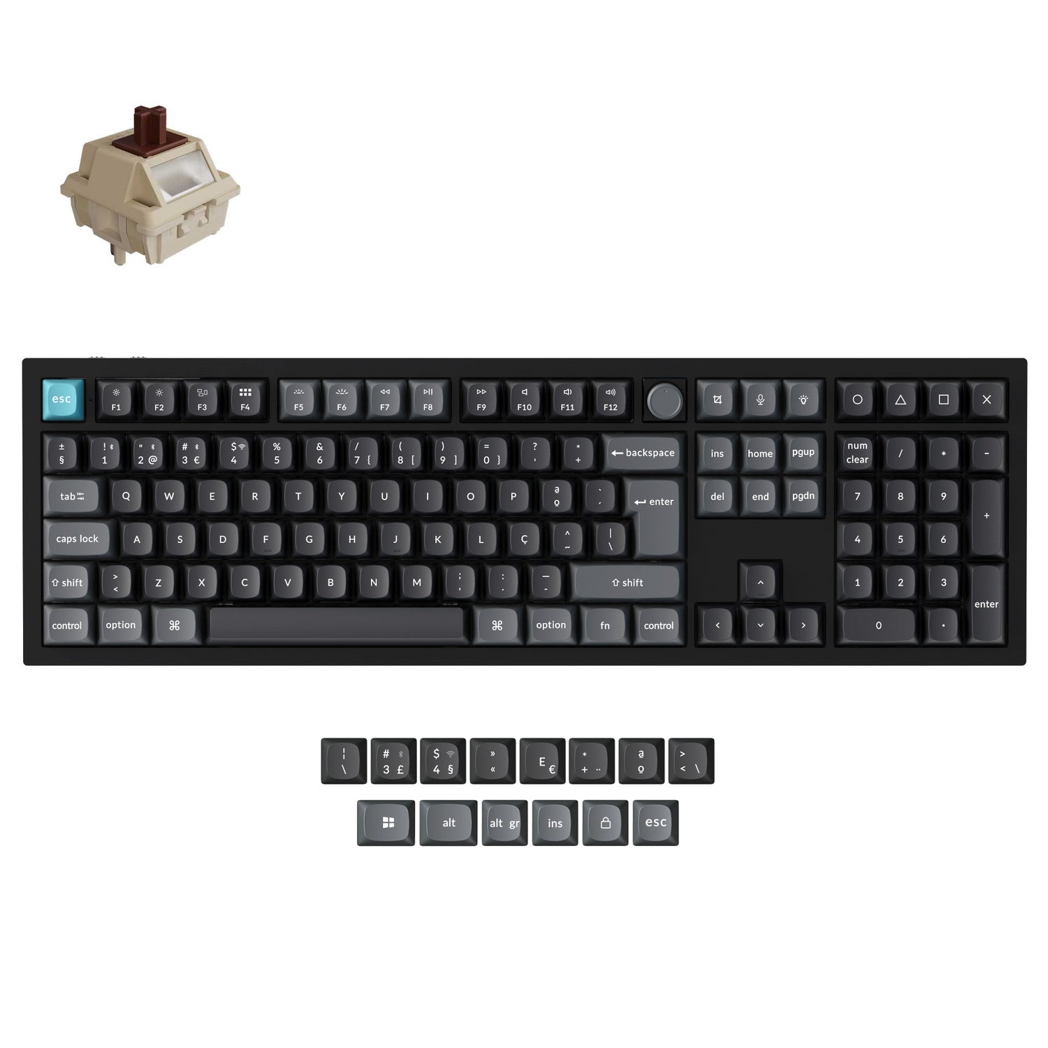 Keychron Q6 Ultra 8K Wireless Custom Mechanical Keyboard ISO Layout Collection