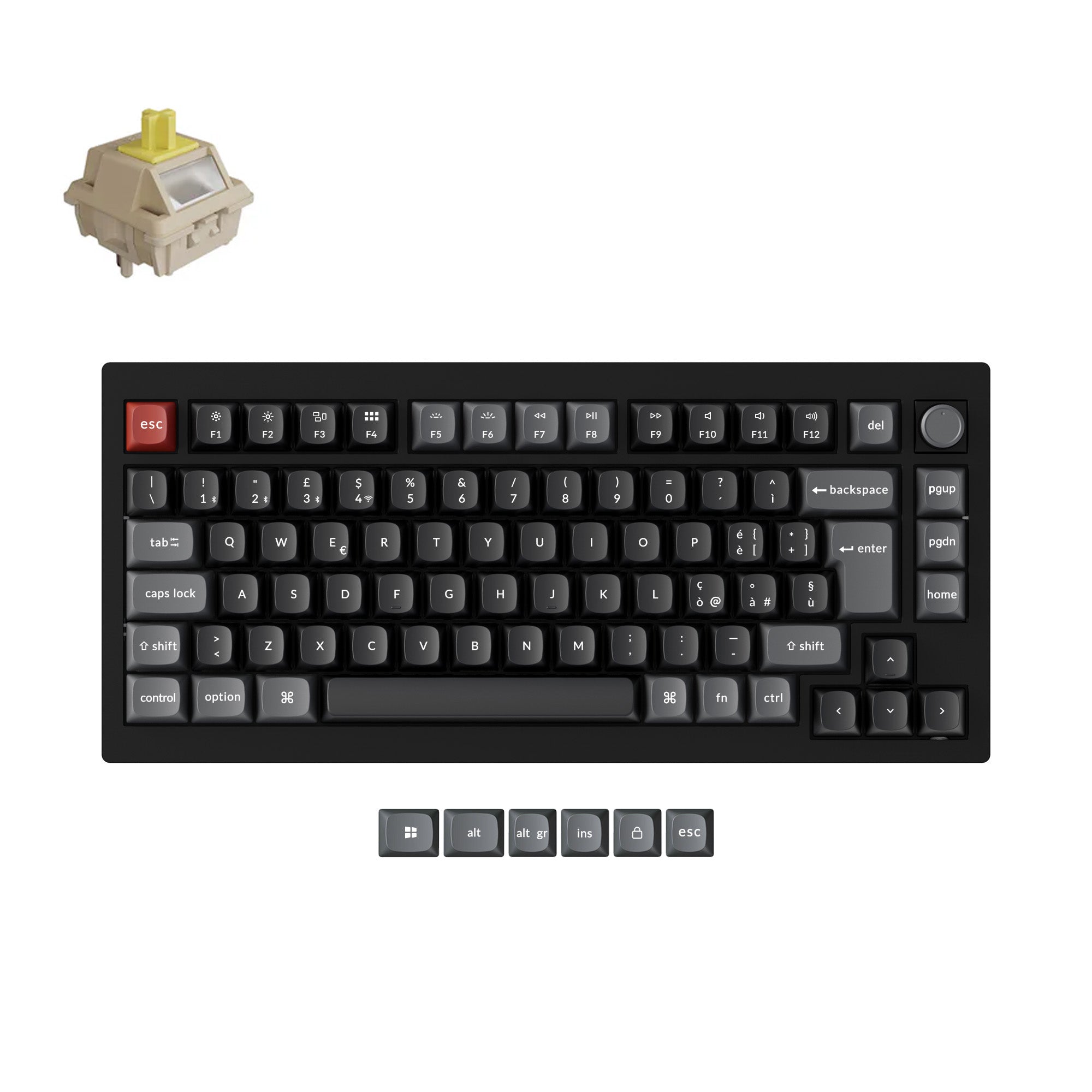 Keychron V1 Ultra 8K Wireless Custom Mechanical Keyboard ISO Layout Collection