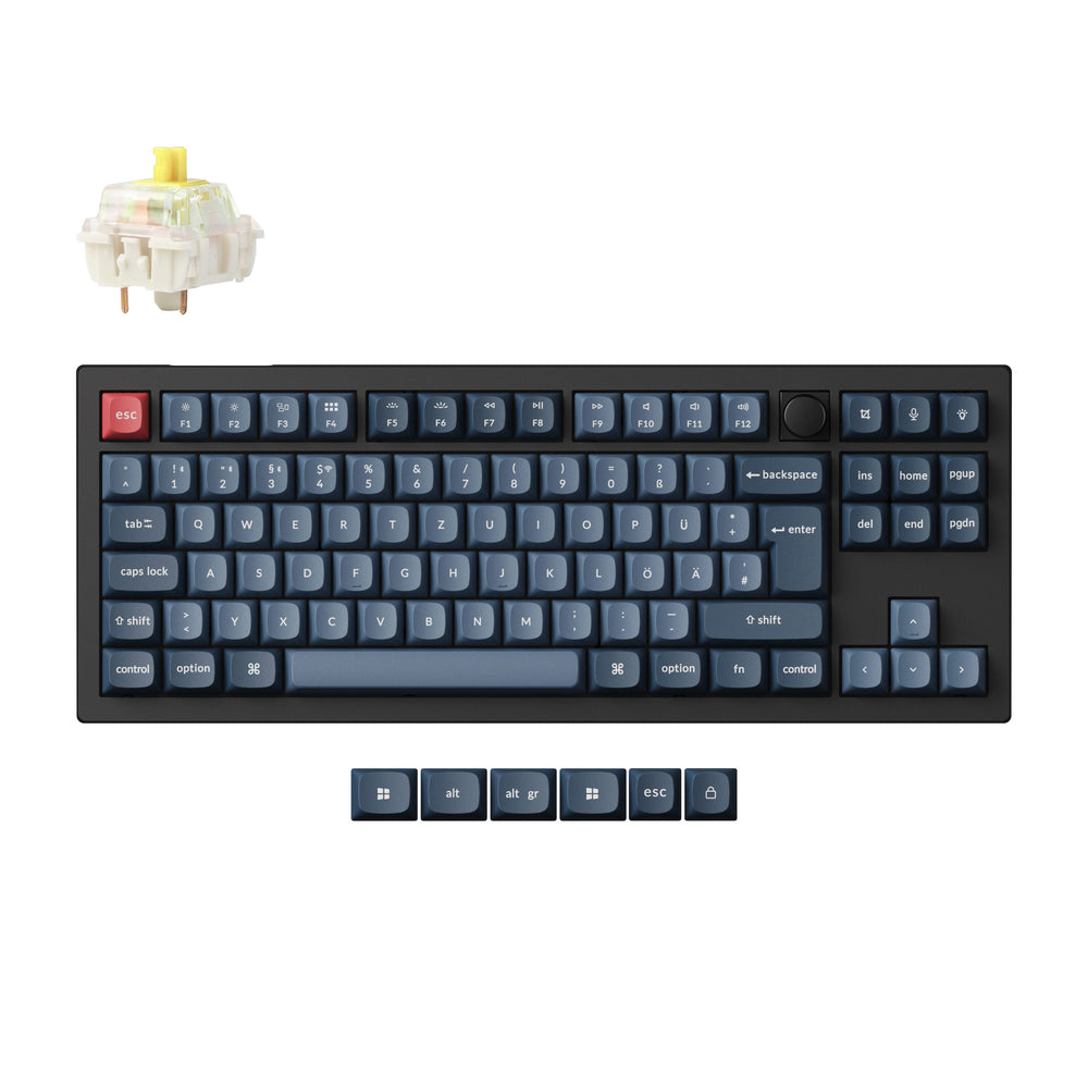 Keychron V3 Max QMK/VIA Wireless Custom Mechanical Keyboard ISO Layout Collection