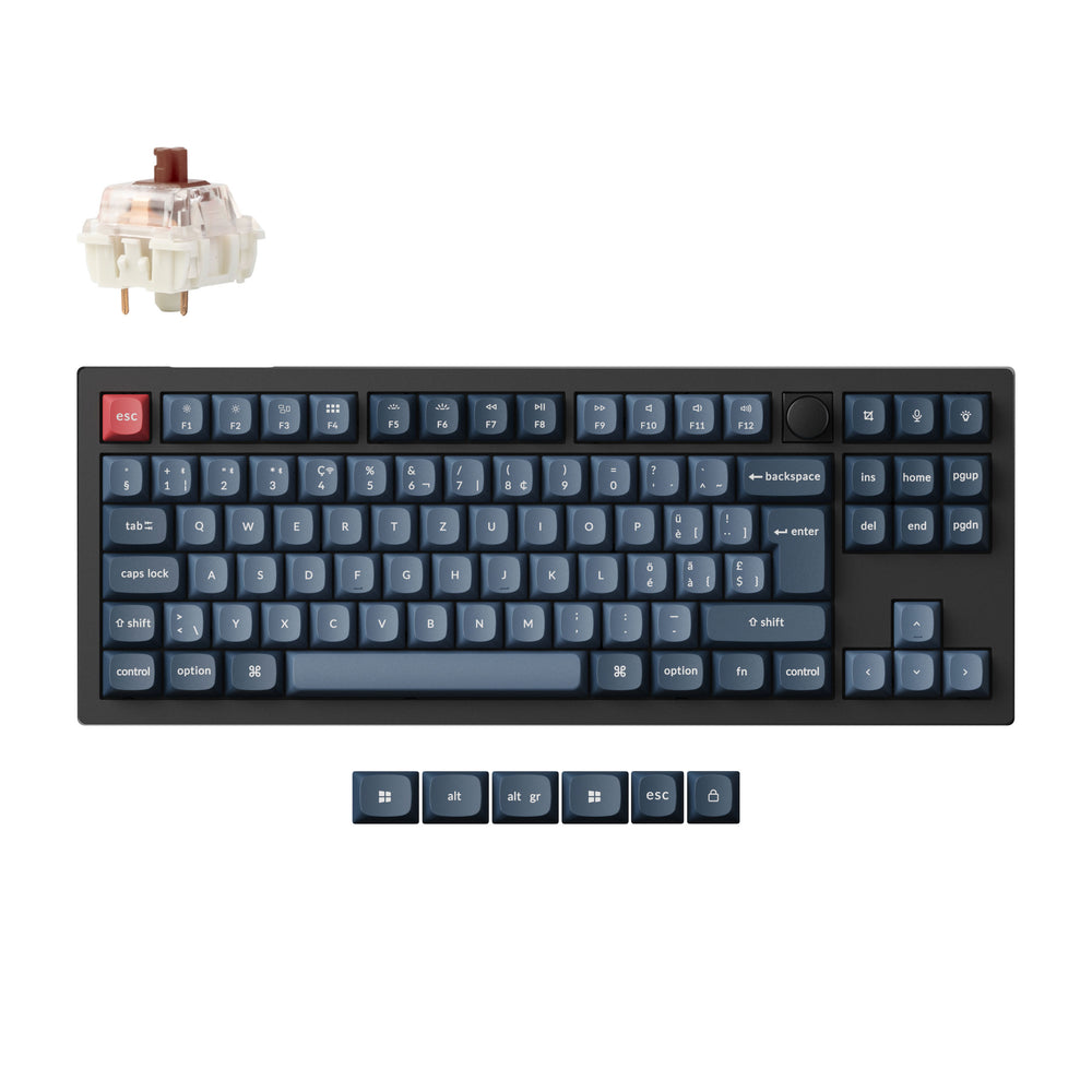 Keychron V3 Max QMK/VIA Wireless Custom Mechanical Keyboard ISO Layout Collection