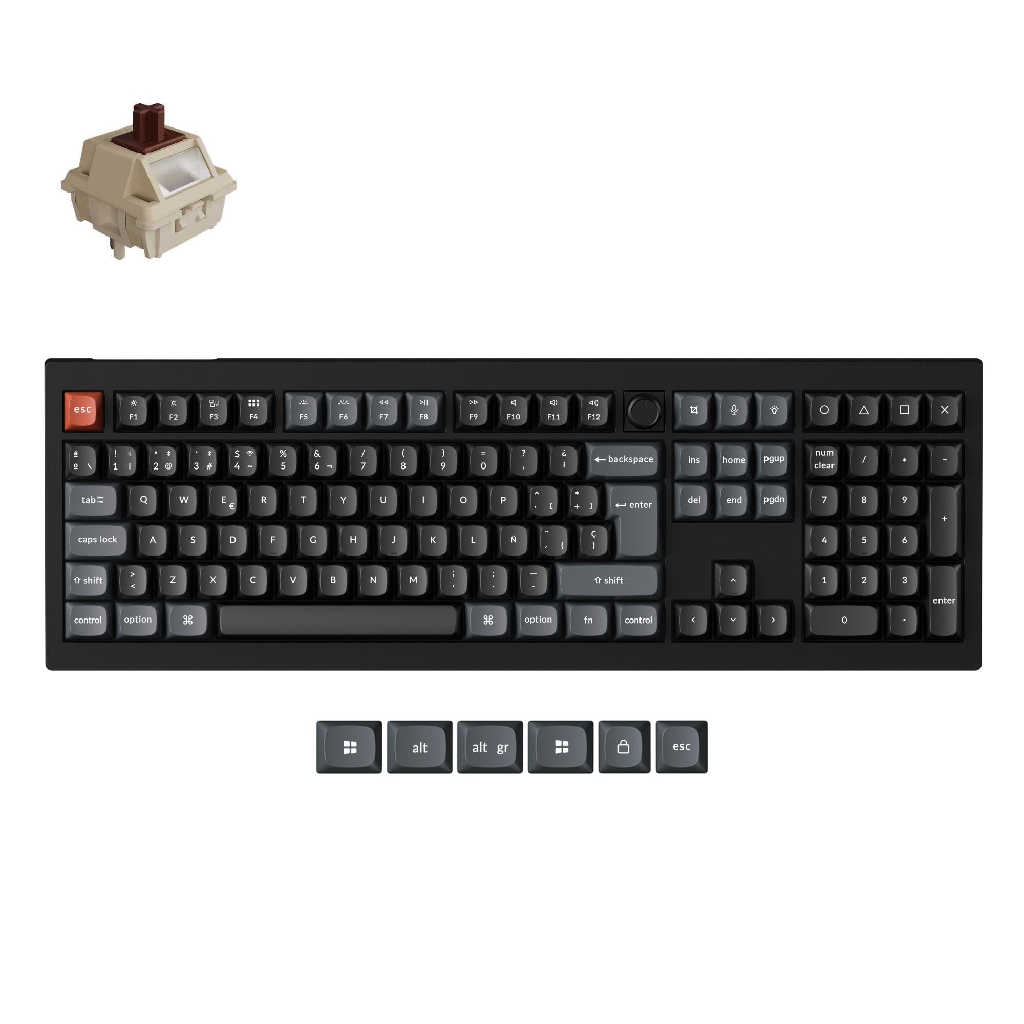Keychron V6 Ultra 8K Wireless Custom Mechanical Keyboard ISO Layout Collection