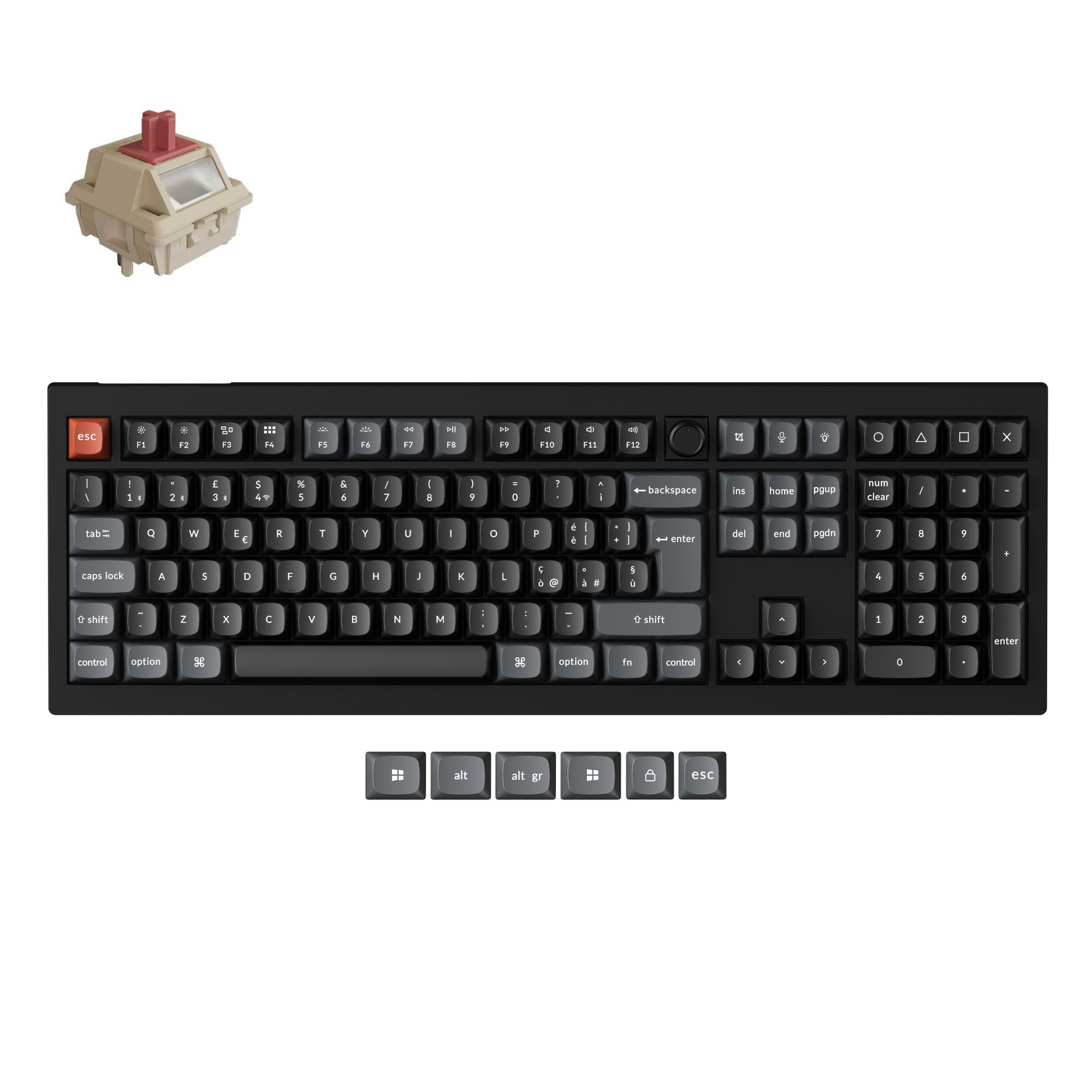 Keychron V6 Ultra 8K Wireless Custom Mechanical Keyboard ISO Layout Collection