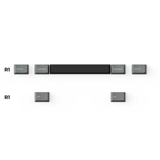 Cherry Profile Double - Shot PBT Full Set Keycaps - Hacker Mint