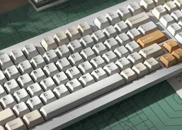 Cherry Profile Double - Shot PBT Full Set Keycaps - Camel