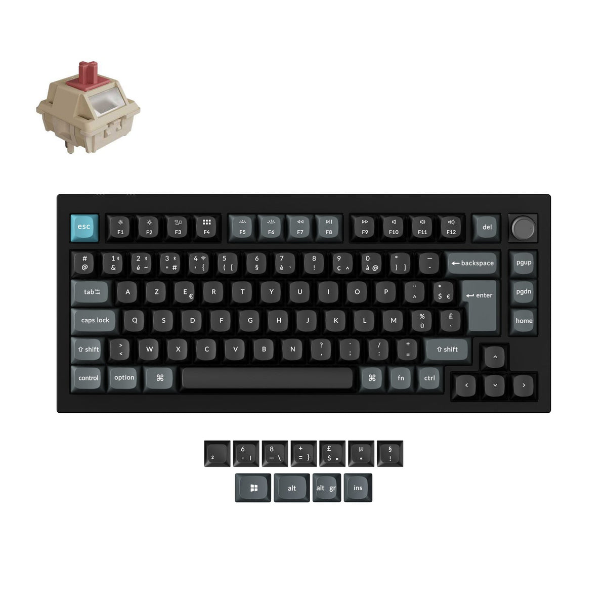 Keychron Q1 Ultra 8K Wireless Custom Mechanical Keyboard ISO Layout Co ...
