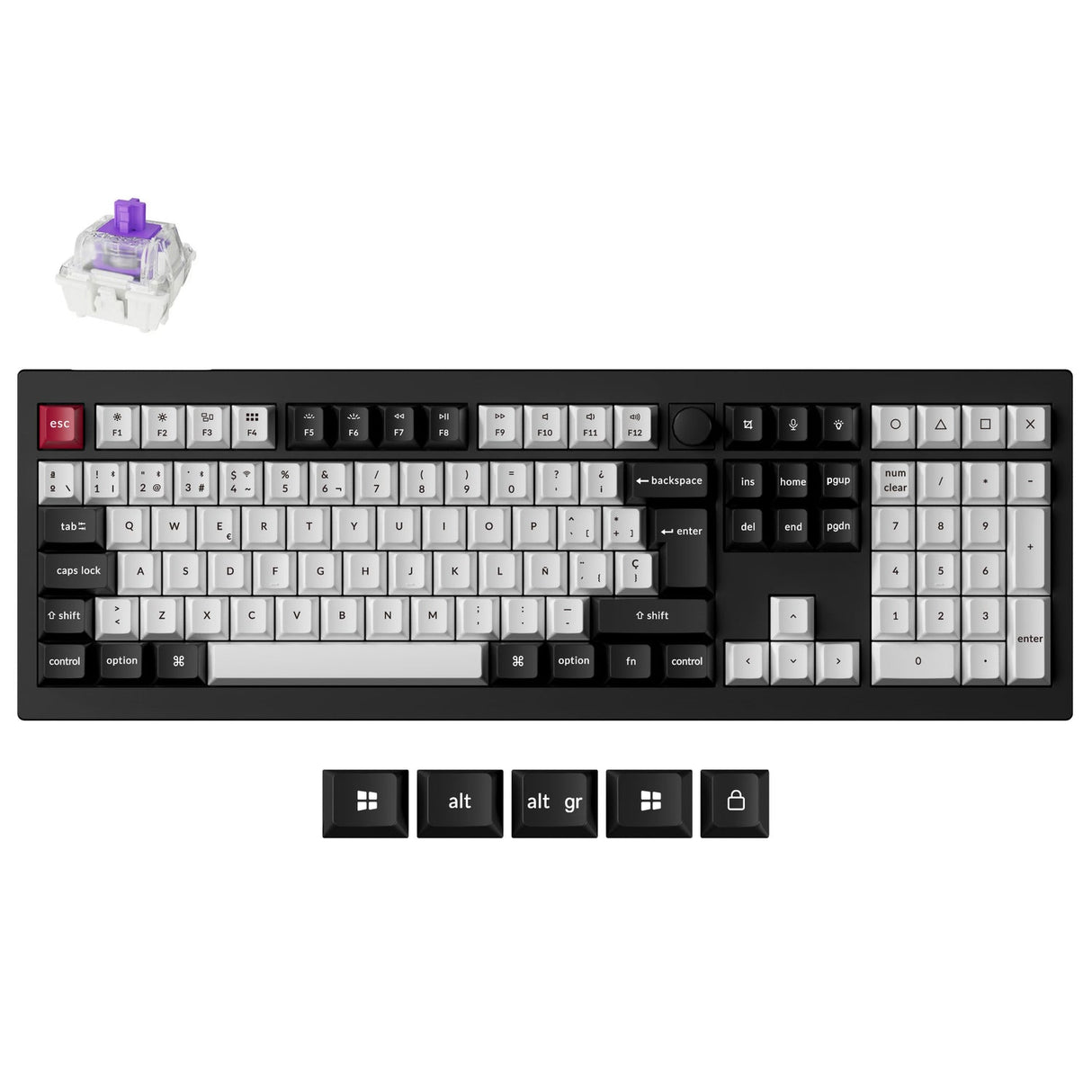 Keychron Q6 HE QMK Wireless Custom Keyboard ISO Layout Collection