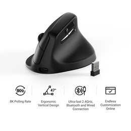 Keychron M5 Wireless Ergonomic Mouse