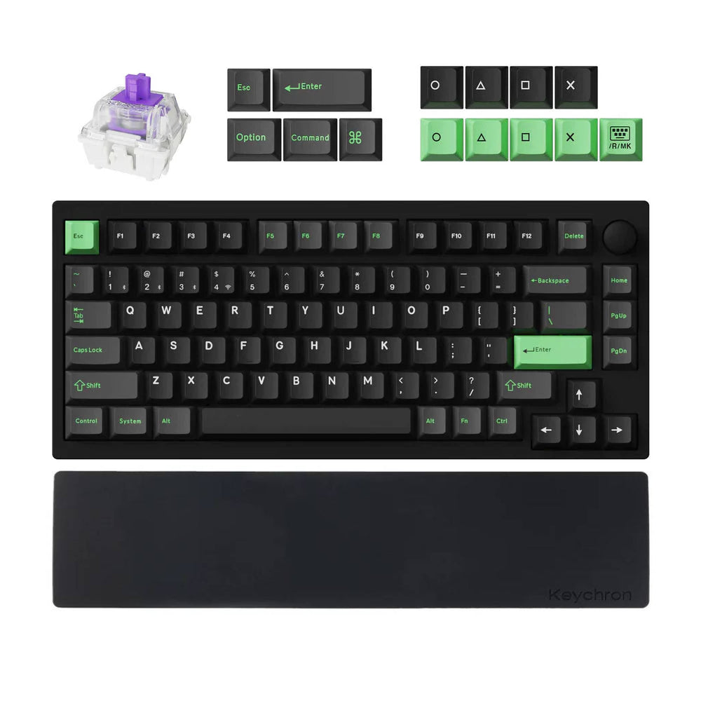 Combo:  Lemokey P1 HE QMK Wireless Custom Keyboard + Silicone Palm Rest