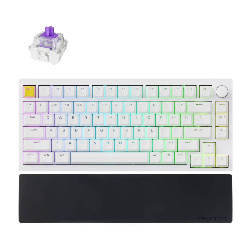 Combo:  Lemokey P1 HE QMK Wireless Custom Keyboard + Silicone Palm Rest