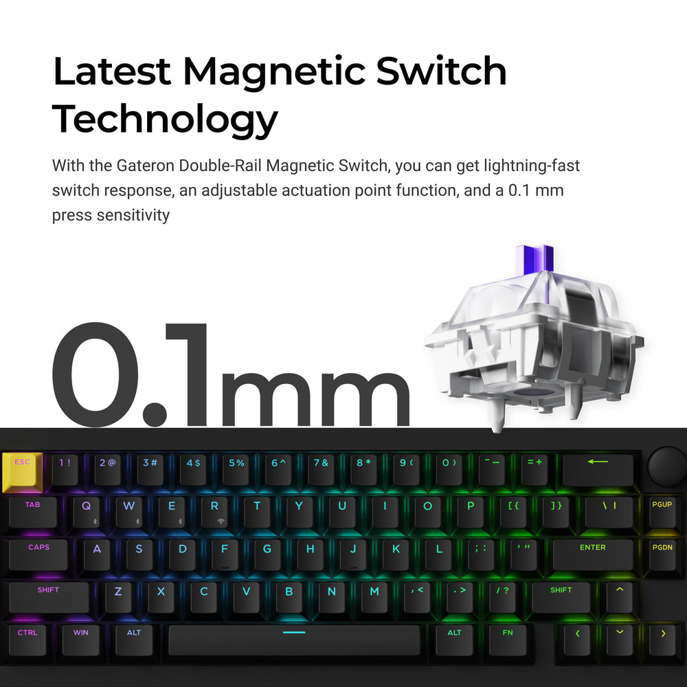 Lemokey P2 HE Wireless Magnetic Switch Custom Gaming Keyboard (US ANSI Layout)
