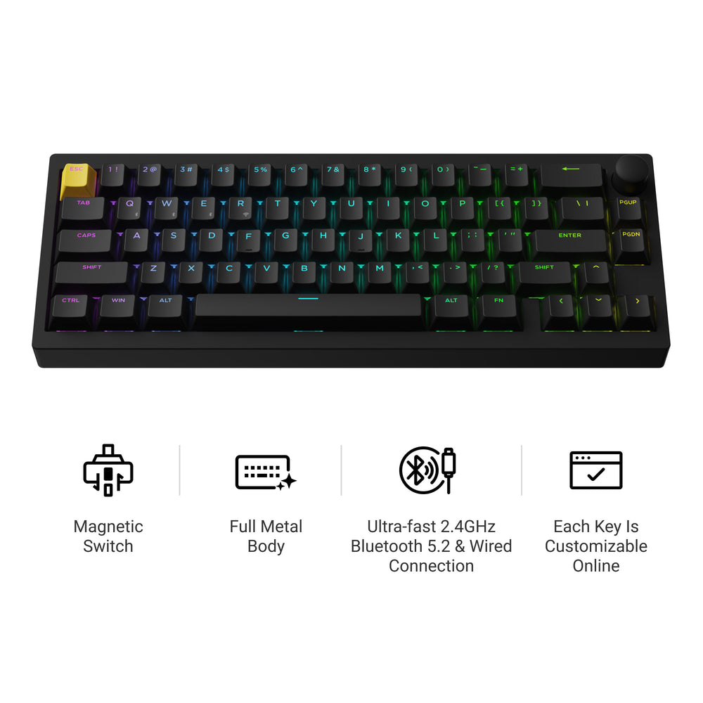 Lemokey P2 HE Wireless Magnetic Switch Custom Gaming Keyboard (US ANSI Layout)