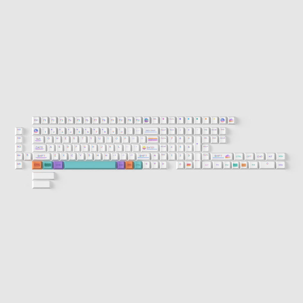 Pixel Sunset - Cherry Profile Dye-Sub PBT Full Keycap Set