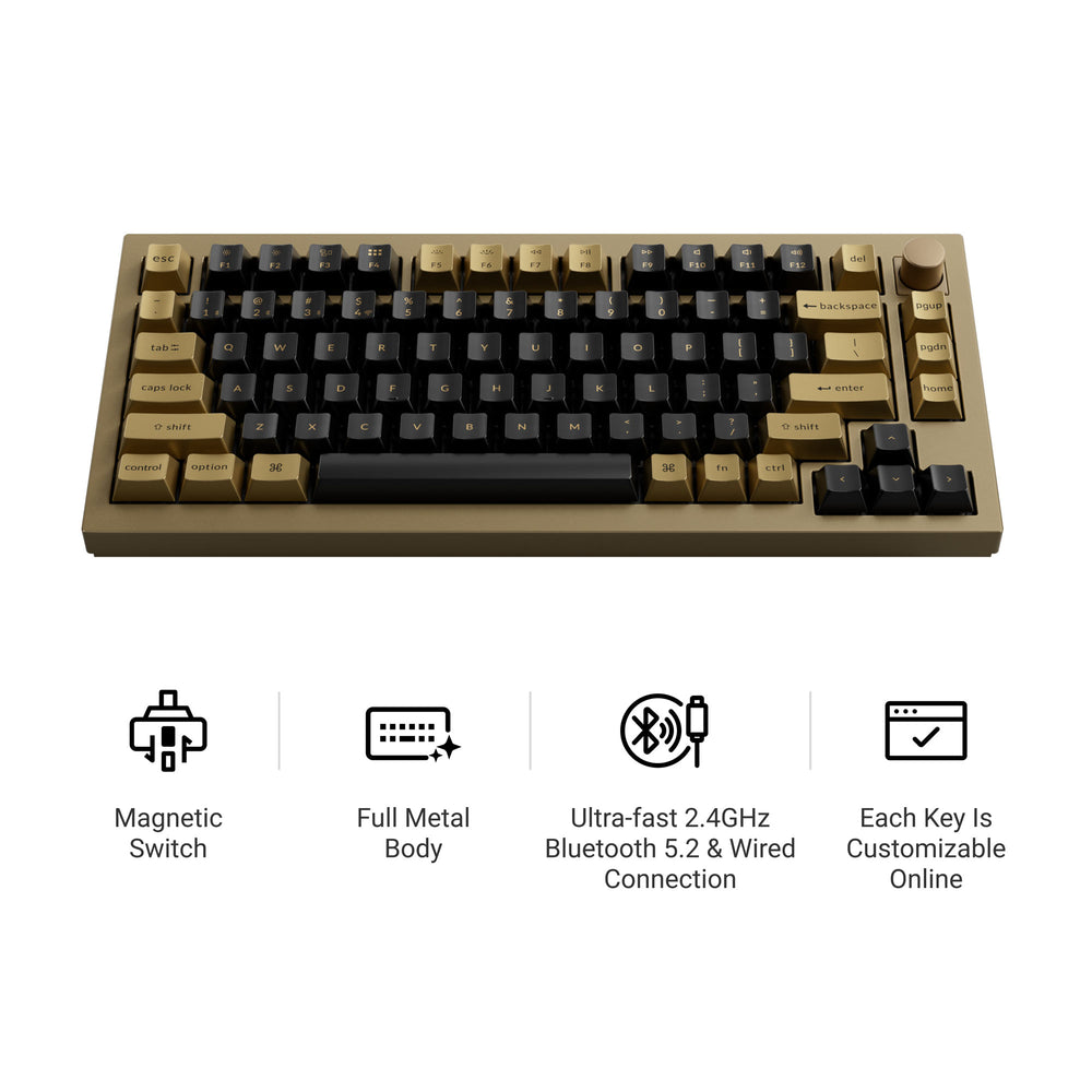 Keychron Q1 HE QMK Wireless Custom Keyboard - Copper Edition