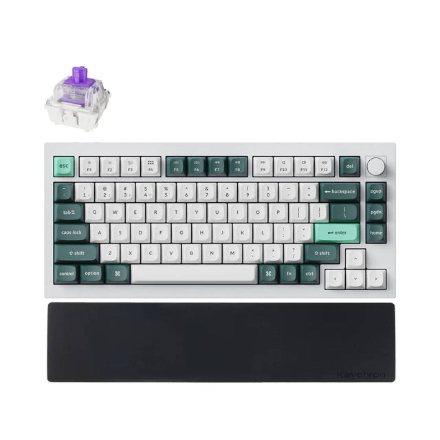 Combo: Keychron Q1 HE QMK Wireless Custom Keyboard + Silicone Palm Rest
