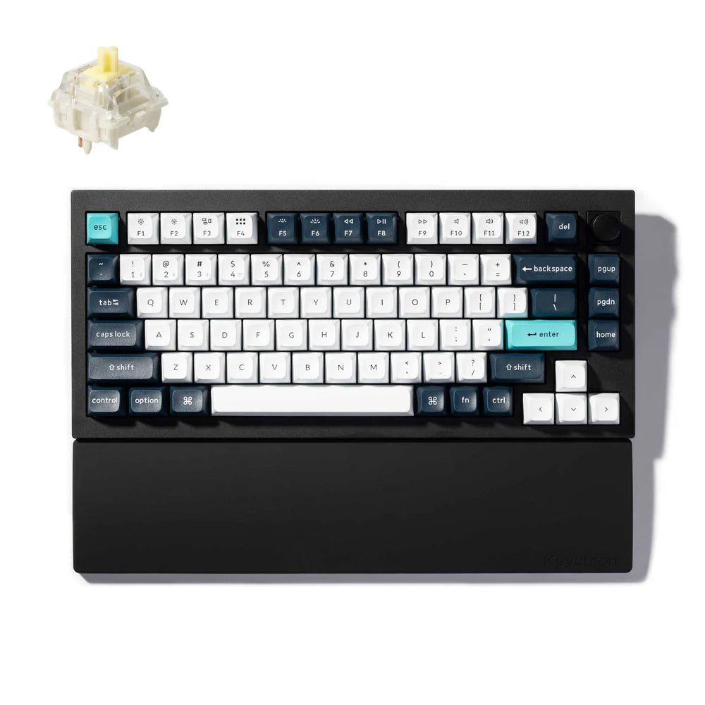 Combo: Keychron Q1 Max QMK Wireless Custom Keyboard + Silicone Palm Rest
