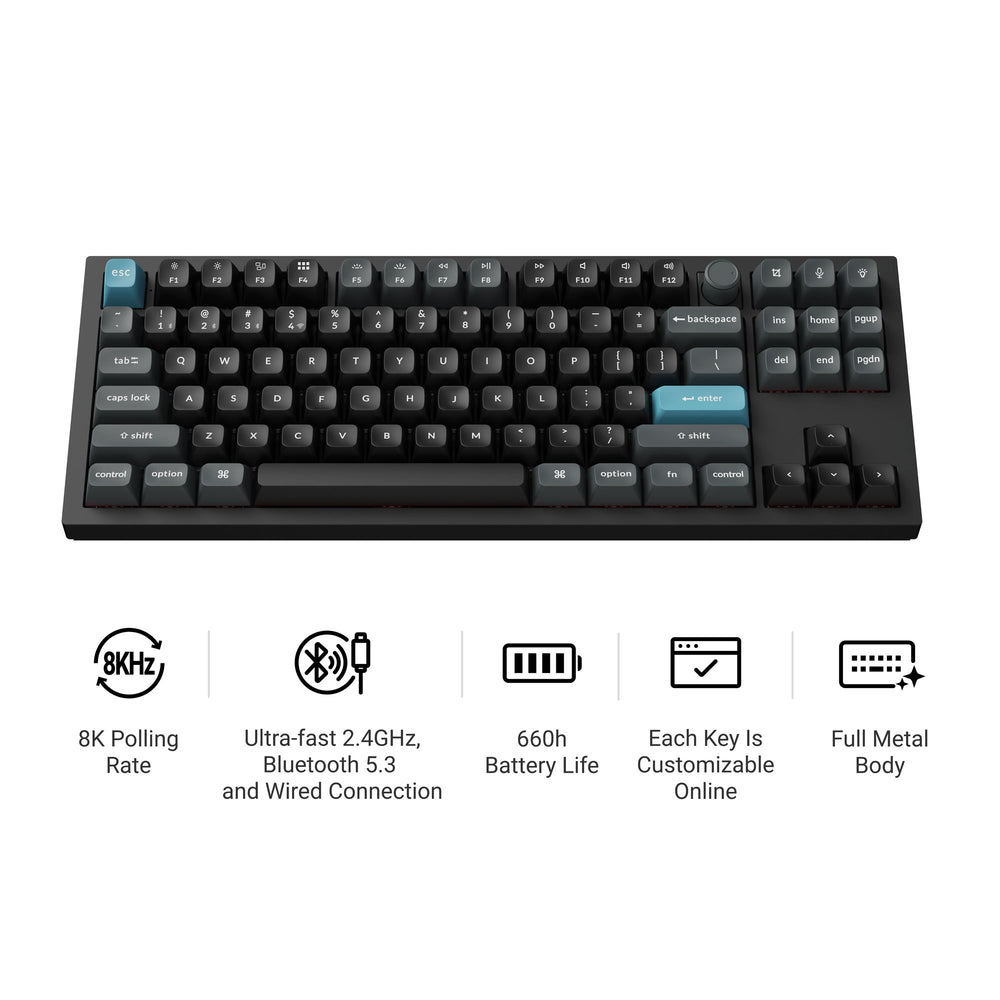 Keychron V5 Max QMK/VIA Wireless Custom Mechanical Keyboard (US