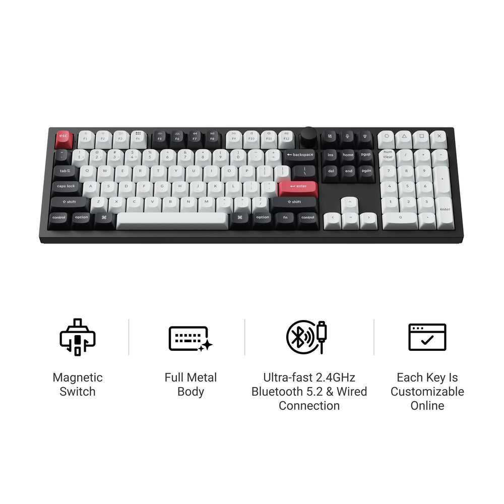 Keychron Q6 HE QMK Wireless Custom Keyboard (US ANSI Layout)