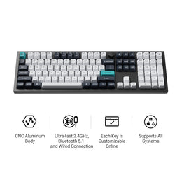 Combo: Keychron Q6 Max QMK Wireless Keyboard + Silicone Palm Rest