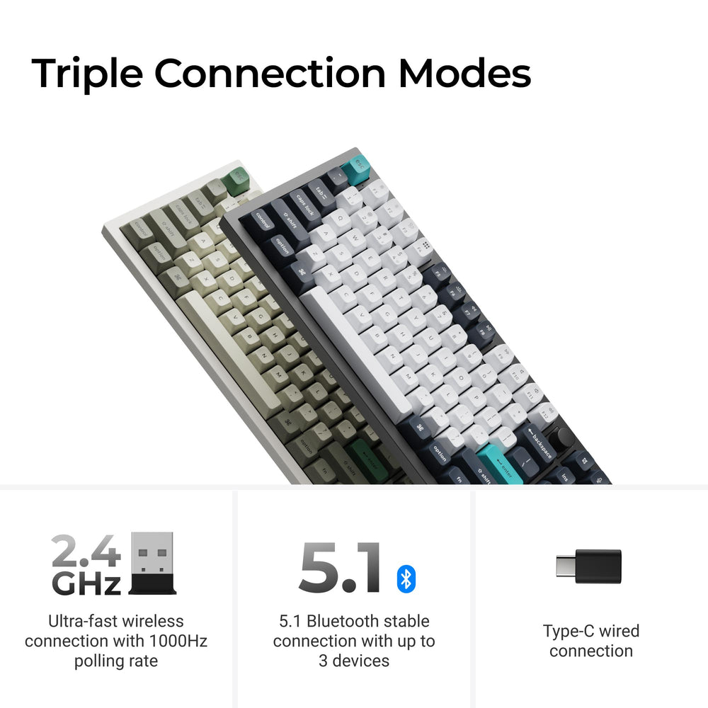 Combo: Keychron Q6 Max QMK Wireless Keyboard + Silicone Palm Rest