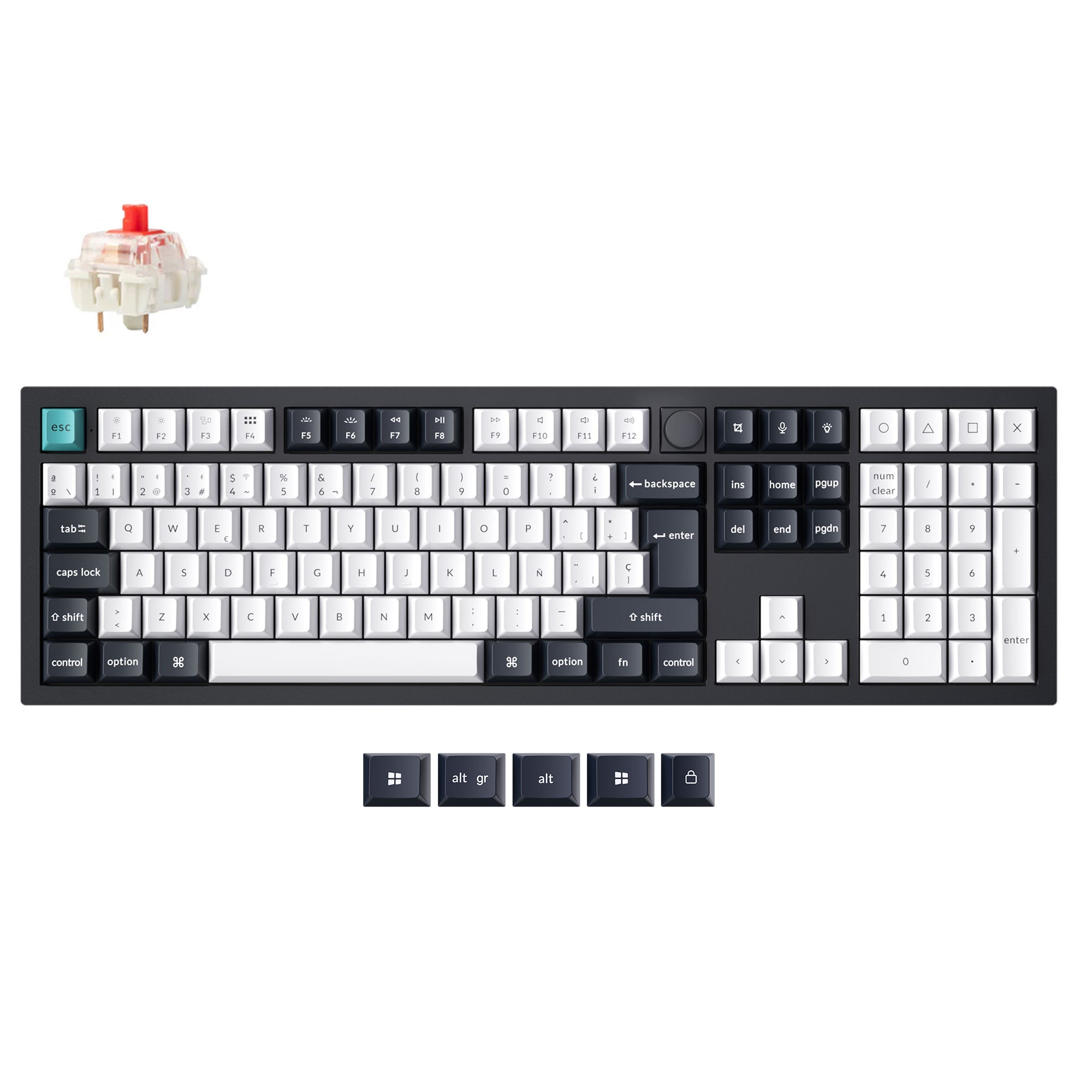Keychron Q6 Max QMK/VIA Wireless Custom Mechanical Keyboard ISO Layout Collection