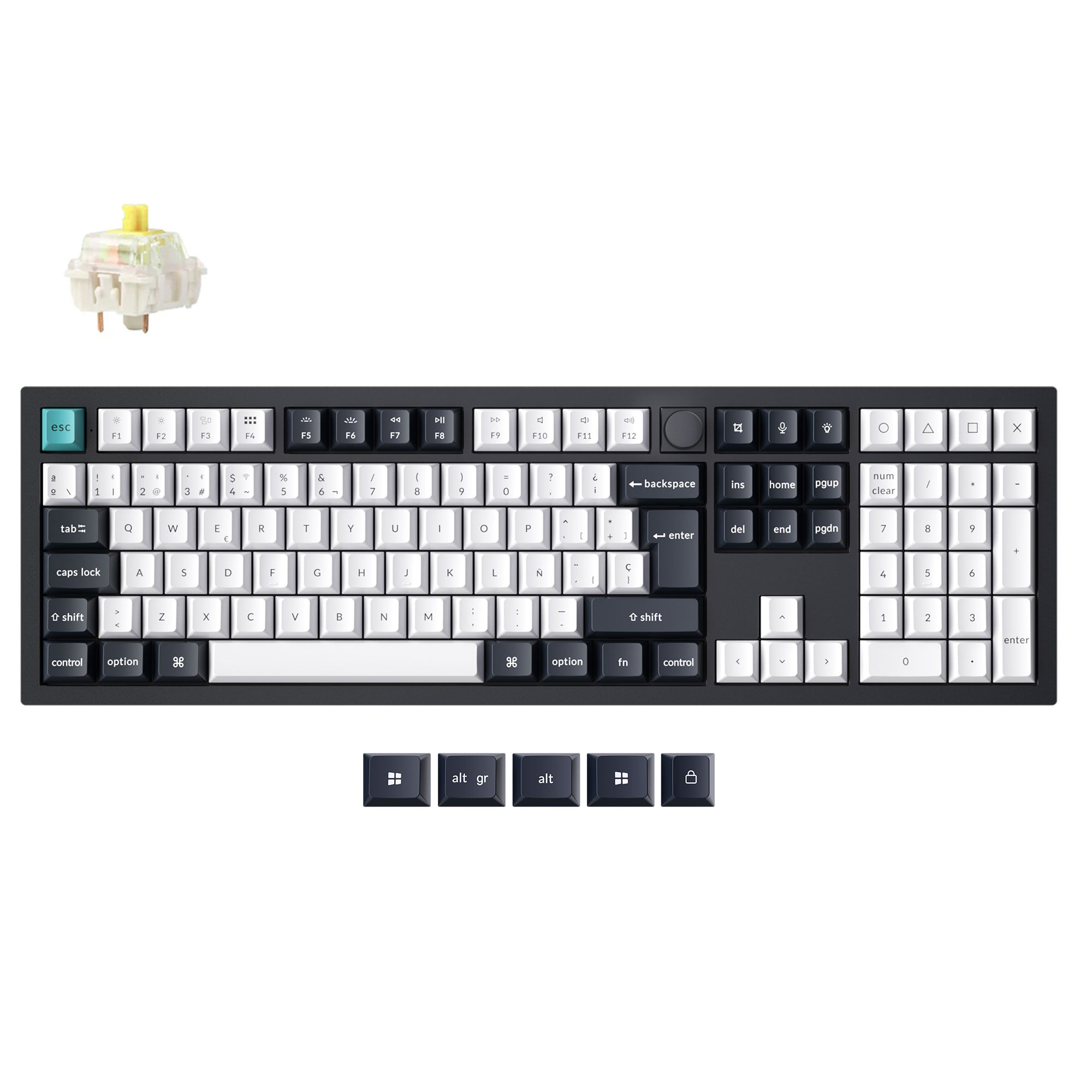 Keychron Q6 Max QMK/VIA Wireless Custom Mechanical Keyboard ISO Layout Collection