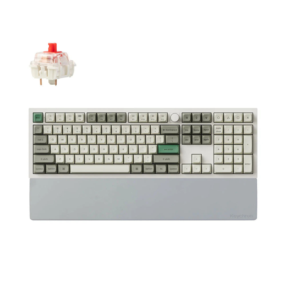 Combo: Keychron Q6 Max QMK Wireless Keyboard + Silicone Palm Rest