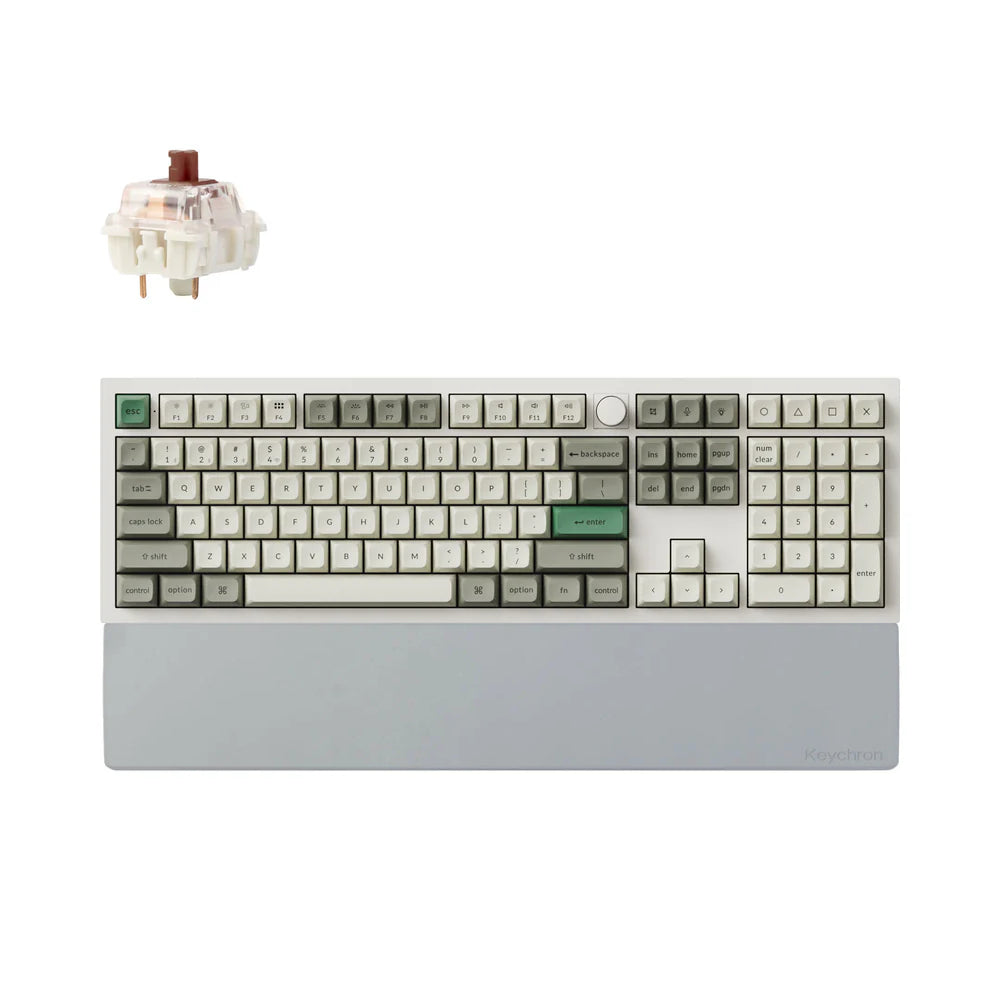Combo: Keychron Q6 Max QMK Wireless Keyboard + Silicone Palm Rest