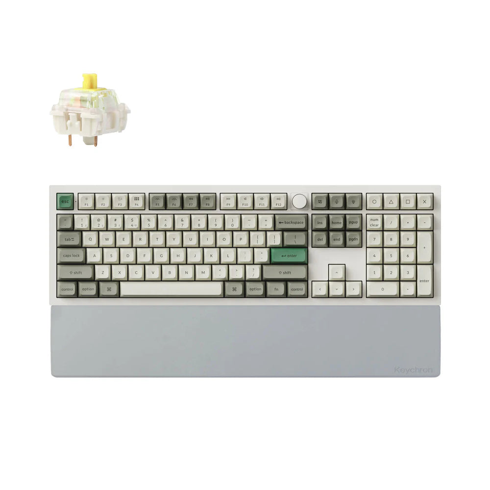 Combo: Keychron Q6 Max QMK Wireless Keyboard + Silicone Palm Rest
