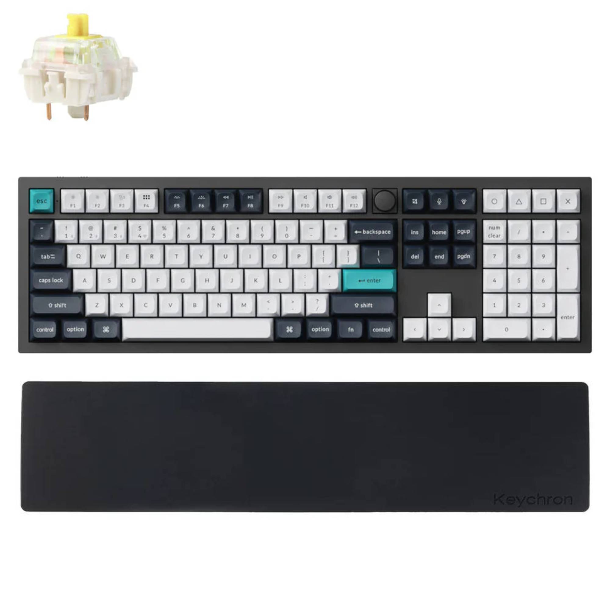 Combo: Keychron Q6 Max QMK Wireless Keyboard + Silicone Palm Rest