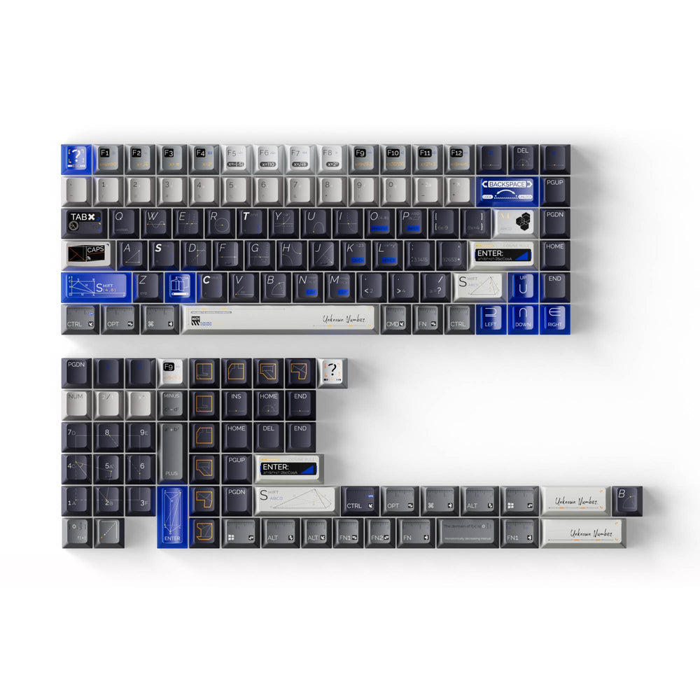 Unknown Number Navy - Cherry Profile Dye-Sub PBT Full Keycap Set