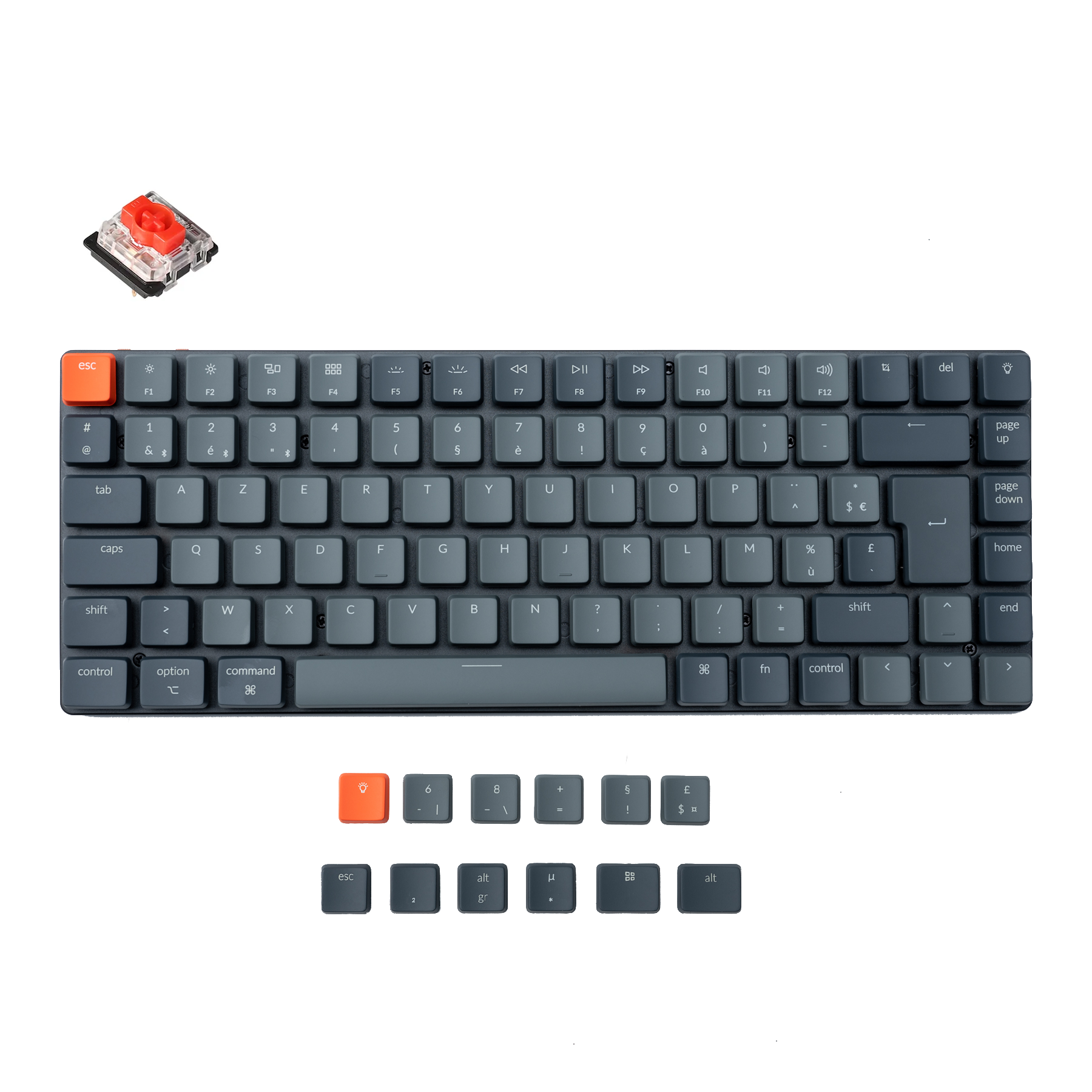 Keychron K3 Ultra-slim Wireless Mechanical Keyboard French ISO Layout