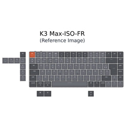 Keychron K3 Max QMK/VIA Wireless Custom Mechanical Keyboard ISO Layout Collection