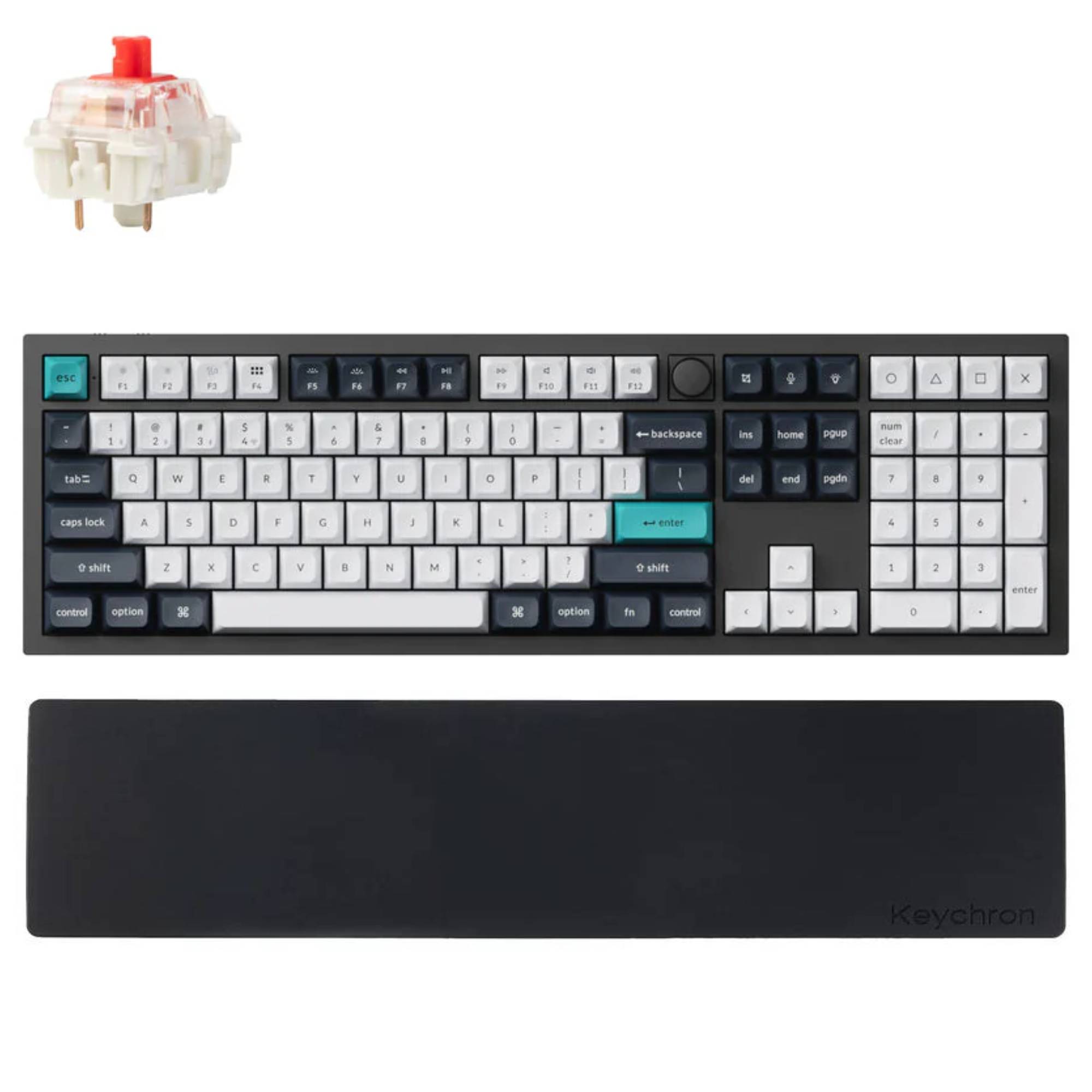 Combo: Keychron Q6 Max QMK Wireless Keyboard + Silicone Palm Rest