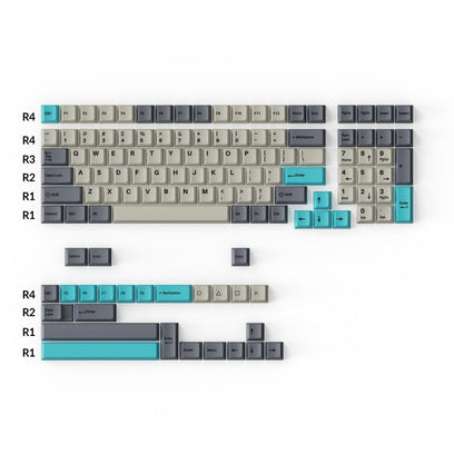 Double-Shot PBT Full Set Keycaps - Dolch Blue
