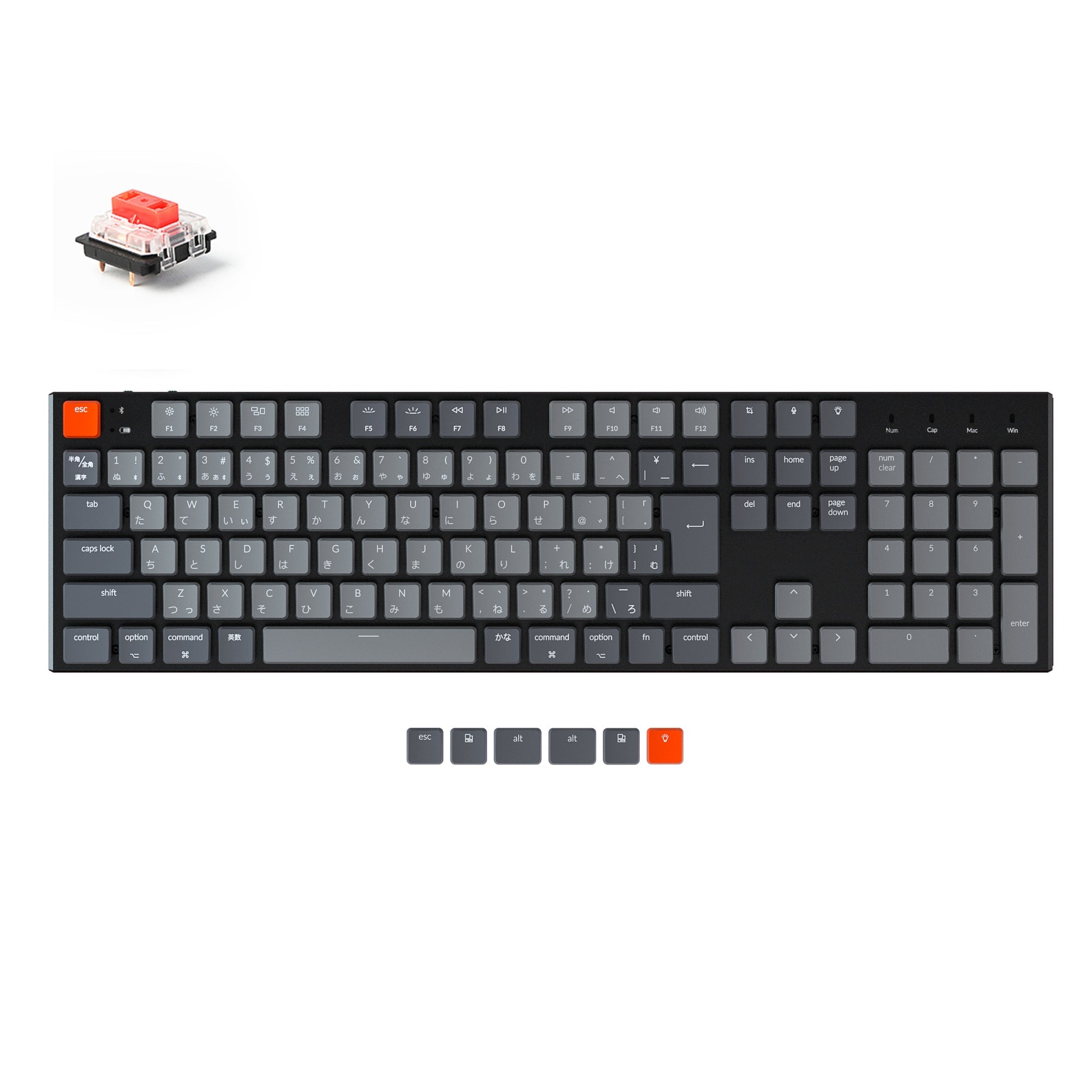 Keychron K1 Wireless Mechanical Keyboard (Japan JIS Layout) - Version 4