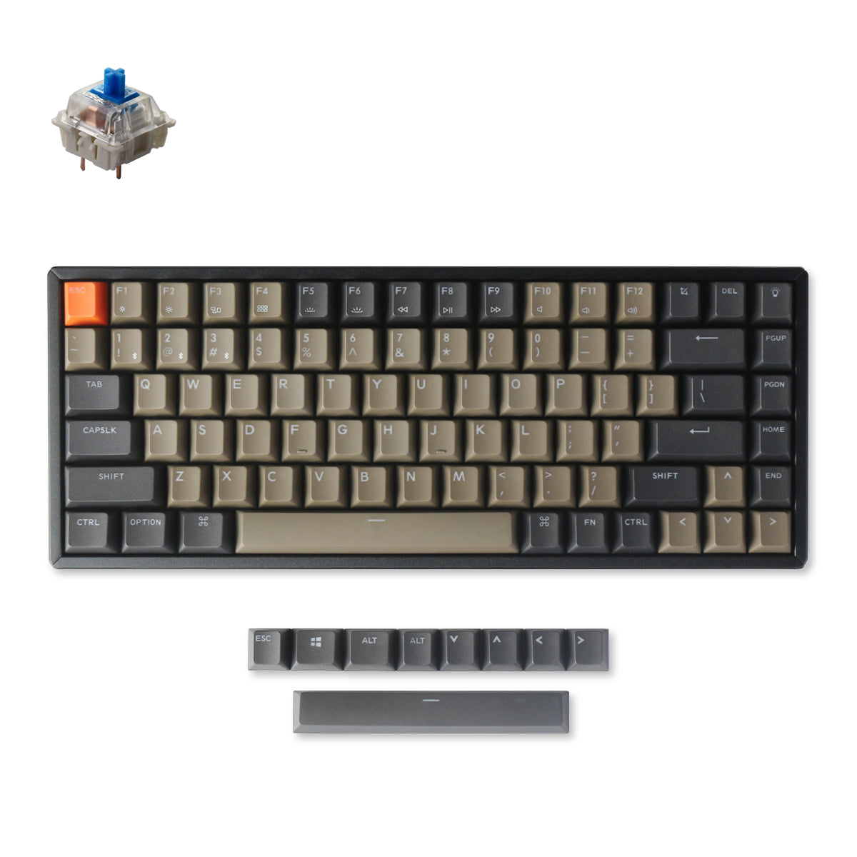 Keychron K2 Wireless Mechanical Keyboard (Version 2 with PBT Keycaps)