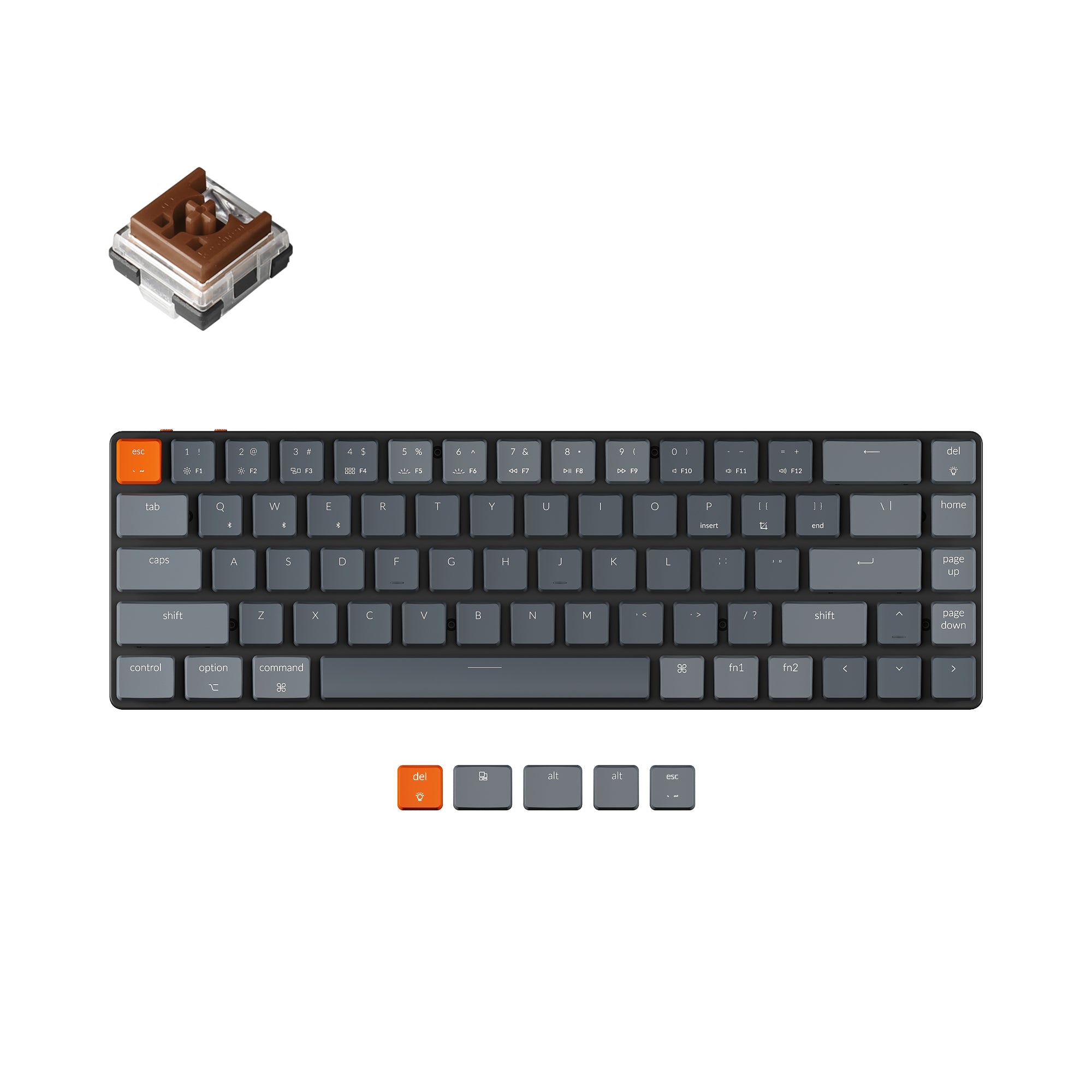 Keychron K7 Ultra-slim Wireless Mechanical Keyboard（US ANSI Layout）