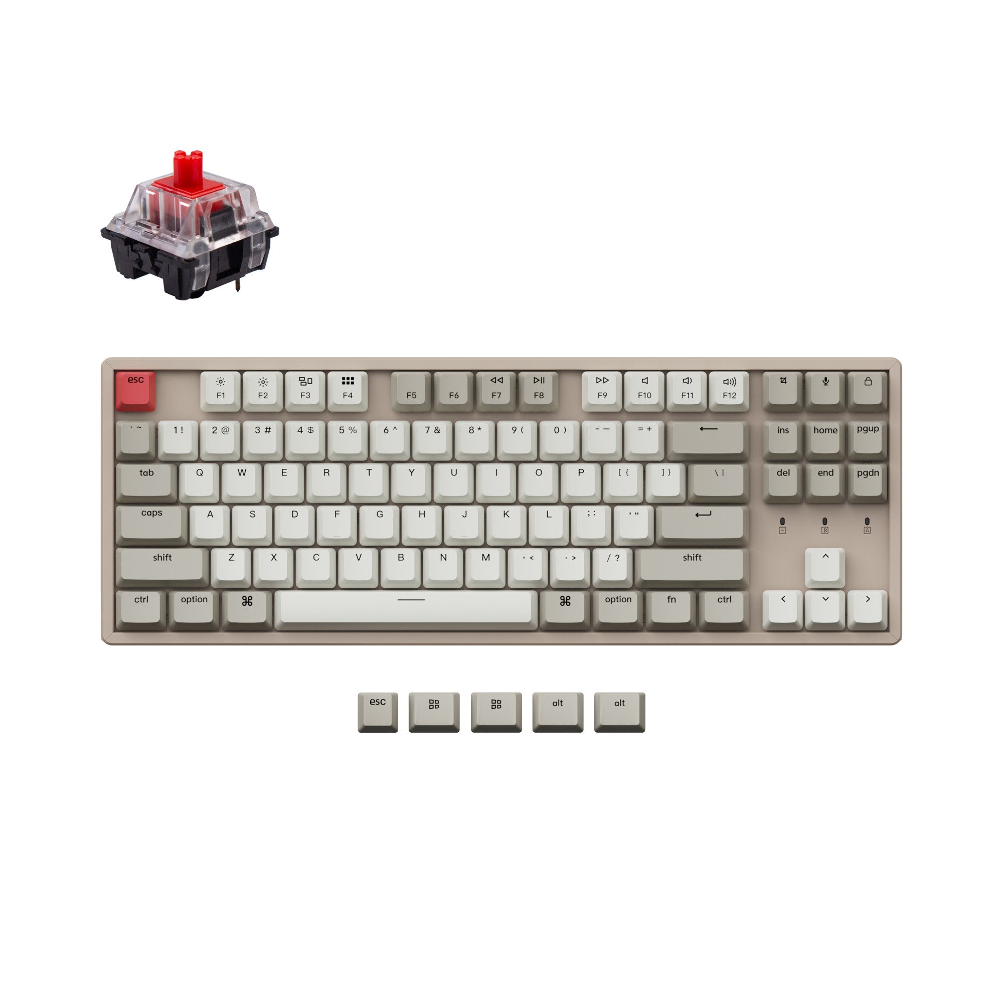 Keychron K8 Non-Backlight Wireless Mechanical Keyboard（US ANSI Layout）