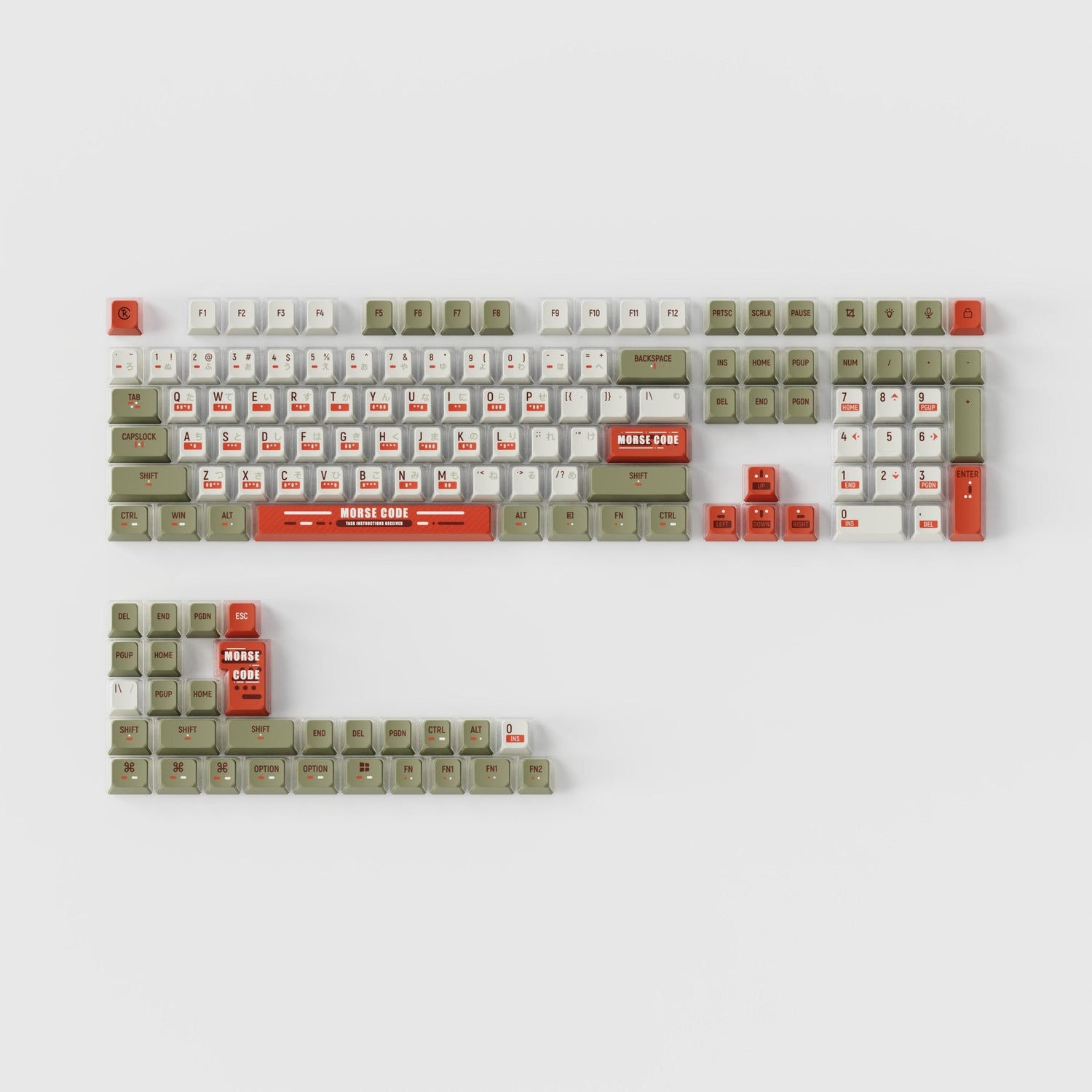 OEM Dye-Sub PBT Full Set Keycap Set - Morse Code – Keychron Canada