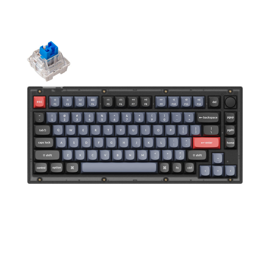 Keychron V1 QMK Custom Mechanical Keyboard US ANSI Layout Keychron keychron-v1-qmk-custom-mechanical-keyboard-us-ansi-layout-keychron