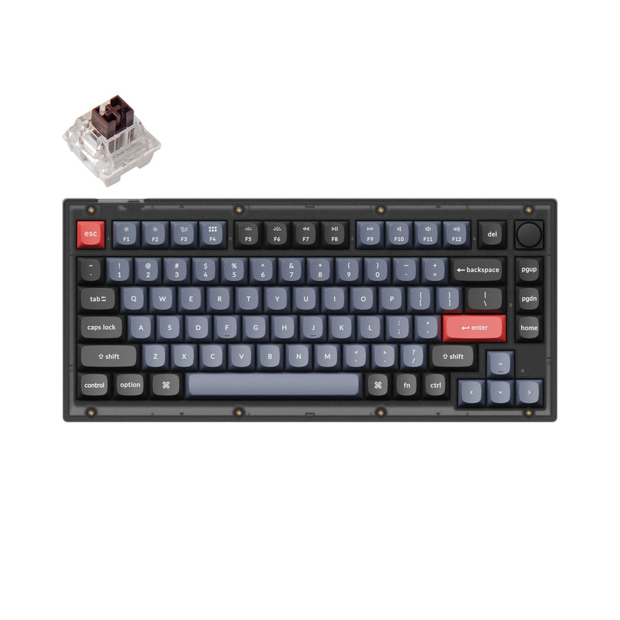 Keychron V1 QMK Custom Mechanical Keyboard US ANSI Layout Keychron keychron-v1-qmk-custom-mechanical-keyboard-us-ansi-layout-keychron
