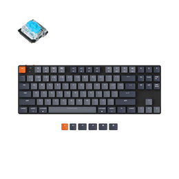 keychron k1 se ultra slim wireless mechanical keyboard low profile gateron switch blue white backlight for mac windows