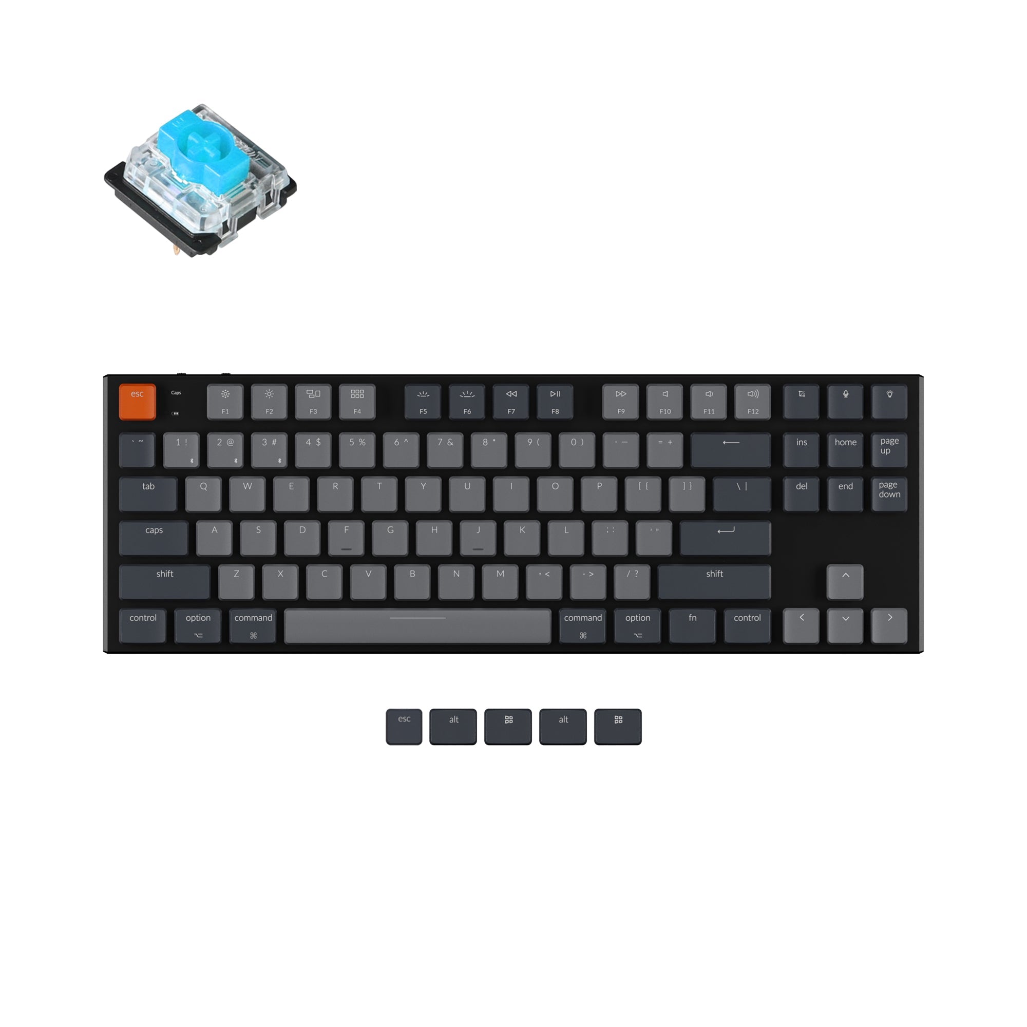 Keychron K1 Wireless Mechanical Keyboard (Version 5)（US ANSI Layout）