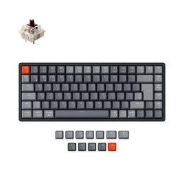 keychron k2 uk iso wireless mechanical keyboard gateron brown switch for mac windows rgb white backlight aluminum case